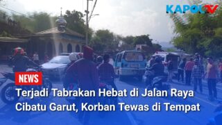 Lakalantas di Jalan Raya Garut Terekam CCTV