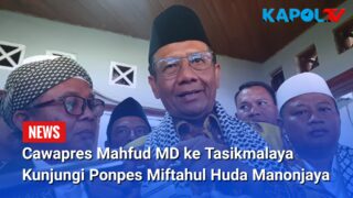 Cawapres Mahfud MD Kunjungi Ponpes Miftahul Huda Tasikmalaya