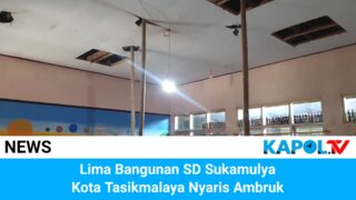 Lima Bangunan di SDN Sukamulya Kota Tasikmalaya Nyaris Roboh