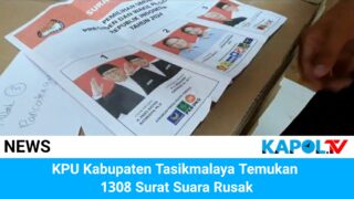 KPU Kabupaten Tasikmalaya Temukan 1308 Surat Suara Rusak