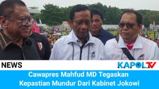 Cawapres Mahfud MD Tegaskan Kepastian Mundur Dari Kabinet Jokowi