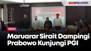 Sama-sama Pakai Kemeja Putih, Maruarar Sirait Dampingi Prabowo Kunjungan ke PGI