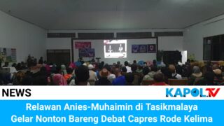 Relawan Anies-Muhaemin di Tasikmalaya Gelar Nonton Bareng Debat Capres Ronde Kelima