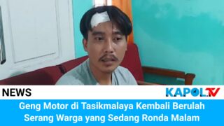 Geng Motor di Tasikmalaya Kembali Berulah, Warga Sedang Ronda Diserang