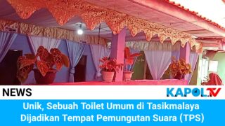 Unik, Sebuah Toilet Umum di Tasikmalaya Dijadikan Tempat Pemungutan Suara (TPS)