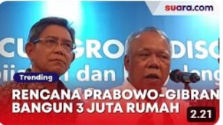 Rencana Prabowo-Gibran Bangun 3 Juta Rumah, Begini Kata Menteri PUPR