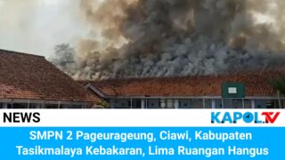 SMP 2 Pagerageung Terbakar, Lima Ruangan Hangus