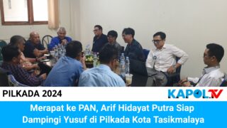 Merapat ke PAN, Arif Hidayat Putra Siap Dampingi Muhammad Yusuf di Pilkada Kota Tasikmalaya