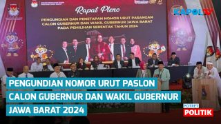 Pengundian Nomor Urut Paslon di Pilkada Jawa Barat 2024