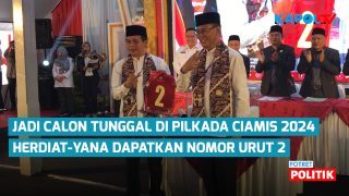 Jadi Calon Tunggal di Pilkada Ciamis 2024, Herdiat-Yana Dapatkan Nomor Urut 2