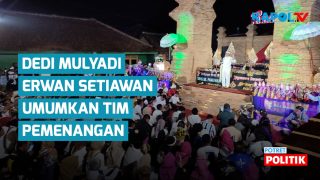 Paslon Dedi Mulyadi – Erwan Setiawan Umumkan Tim Pemenangan di Pilgub Jabar 2024