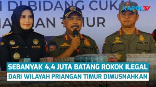 Bea Cukai dan Satpol PP Musnahkan 4,4 Juta Rokok Ilegal di Wilayah Priangan Timur