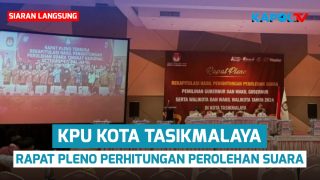 Rapat Pleno Rekapitulasi Perhitungan Suara Pilkada Serentak 2024 Kota Tasikmalaya