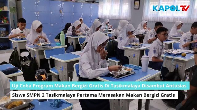 Uji Coba Program Makan Bergizi Gratis Di Tasikmalaya Disambut Antusias