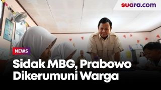 Sidak MBG, Prabowo Temui Siswa hingga Dikerumuni Warga Bogor