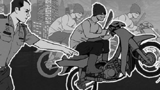 Leher Pemotor Disabet Oleh Berandalan di Tasikmalaya