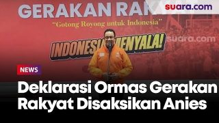 Disaksikan Anies, Deklarasi Ormas Gerakan Rakyat Usung Tagline Indonesia Menyala
