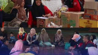 Tagana Dampingi Dinsos Jabar Kunjungi Warga Terdampak Bencana di Cikondang