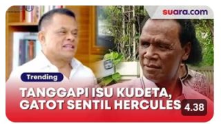 Tuding Purnawirawan TNI Mau Kudeta, Eks Panglima Gatot ke Hercules: Kau Apa Jasanya untuk Negara?