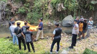 Tiga Anak Temukan Jasad Bayi Perempuan Saat Memancing di Sungai Cibodas Tasikmalaya