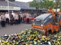 Deklarasi Perang Lawan Miras, Polres dan Forkopimda Ciamis Gilas 5,5 Ribu Botol Miras Ilegal