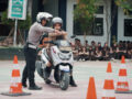 Cegah Kecelakaan Lalu Lintas, Satlantas Polres Tasikmalaya Gelar Safety Riding di SMAN 1 Singaparna