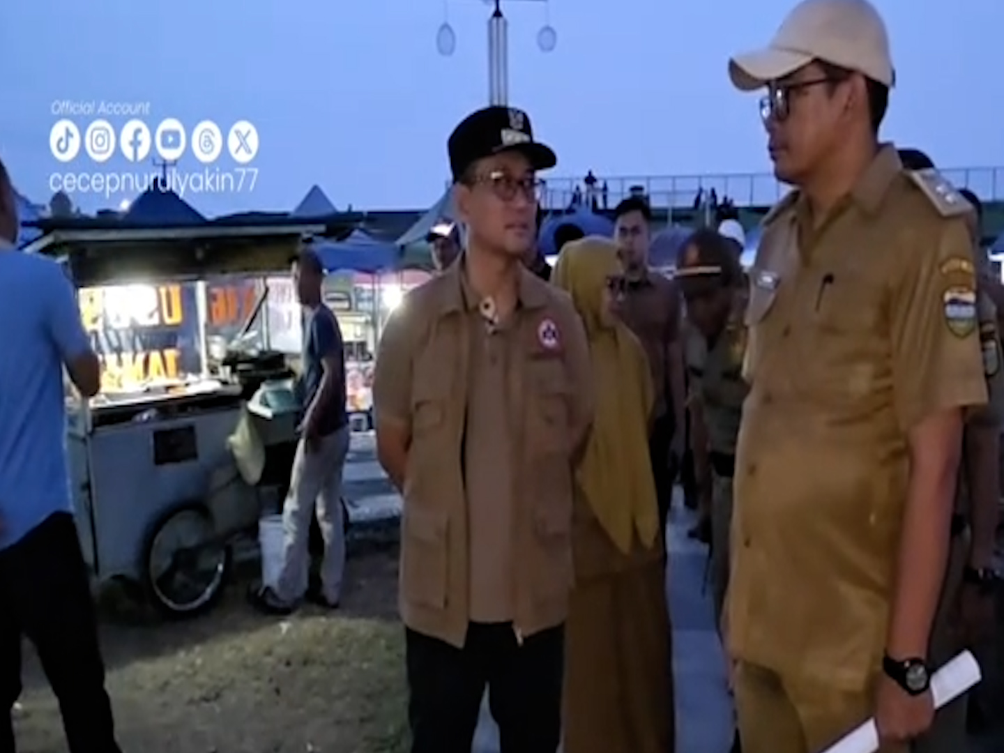 Sidak Alun-Alun Singaparna, Bupati Cecep Soroti PKL dan Kondisi Taman