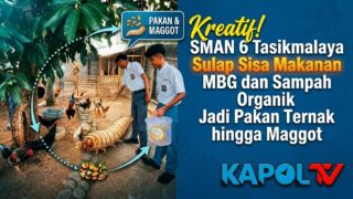 SMA 6 Tasikmalaya Sulap Sisa Makanan MBG dan Sampah Organik Jadi Pakan Ternak Hingga Magot